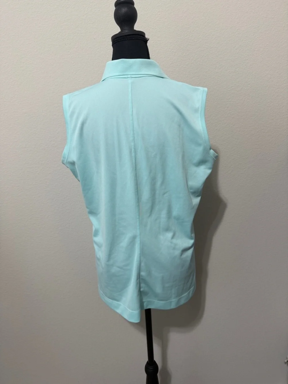Nike Sleeveless Polo Tank Top in Light Aqua